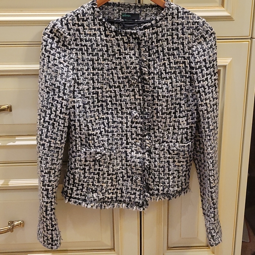 Wool/cotton Boucle Jacket